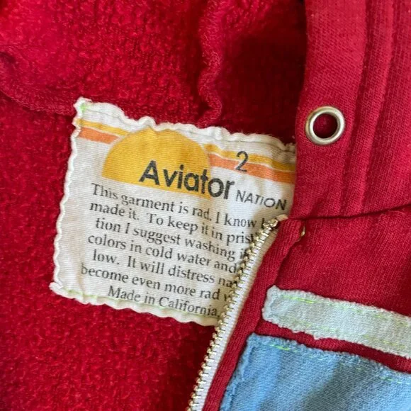 Aviator Nation kids zip hoodie Size 2